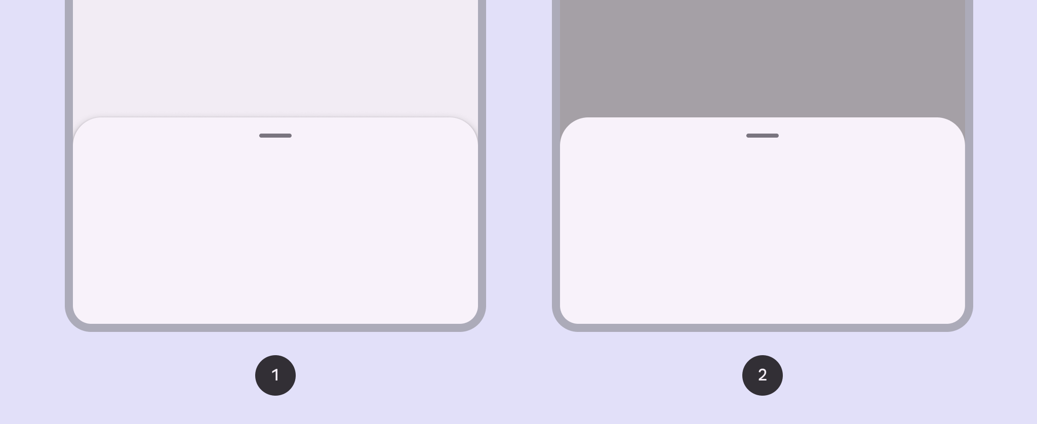 Bottom sheets types