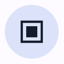 "Filled tonal icon button example for Android over a white background."