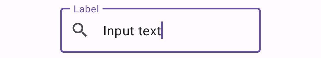 Text field with a leading icon.