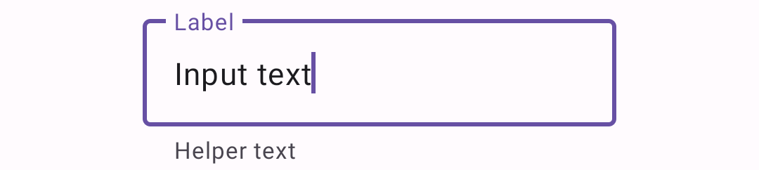 "Text field with helper text."